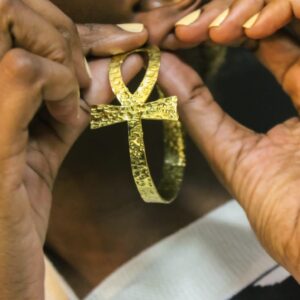 Ankh Hoop Earrings