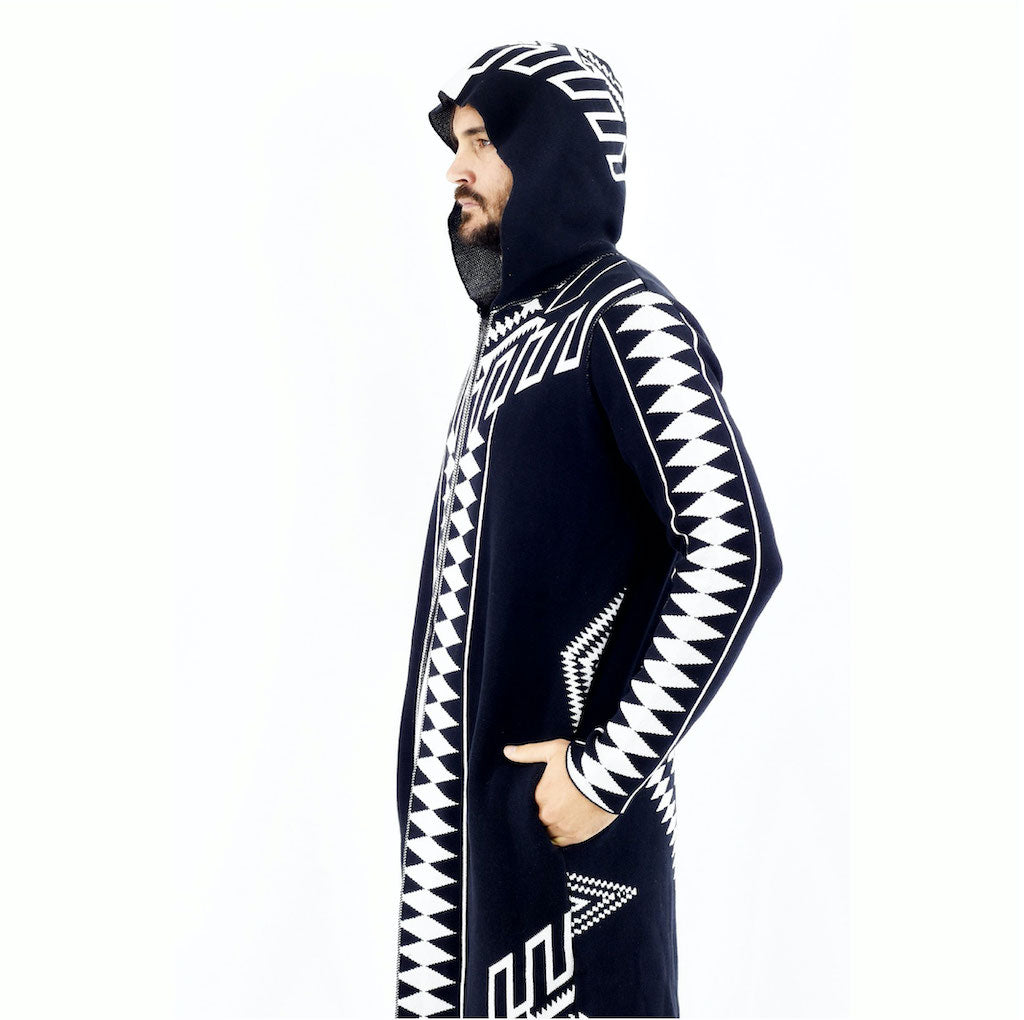 ZG5394 Black Diamond Cotton Cardigan