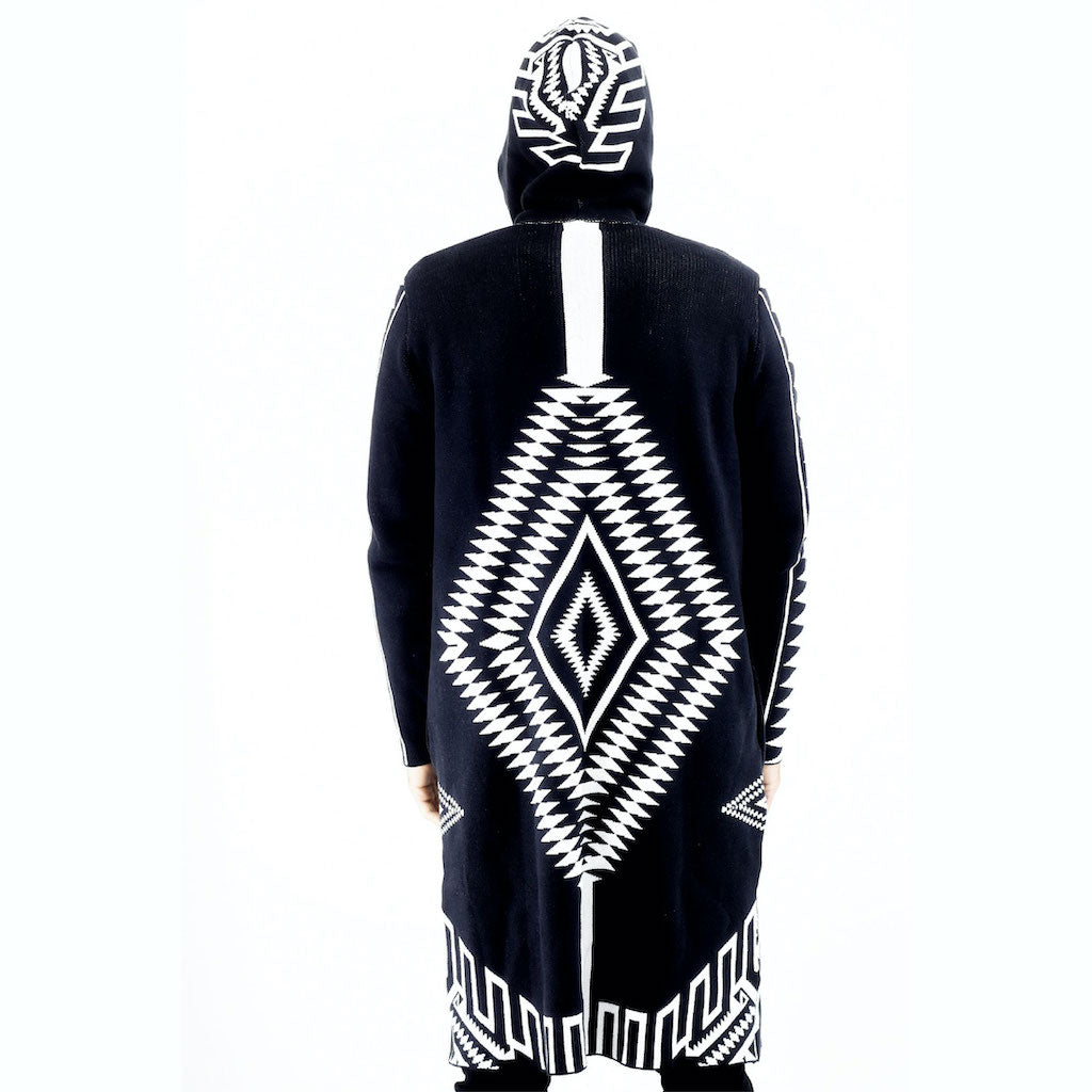 ZG5394 Black Diamond Cotton Cardigan
