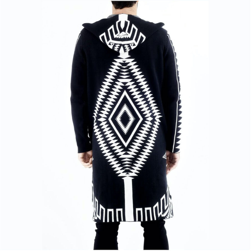 ZG5394 Black Diamond Cotton Cardigan