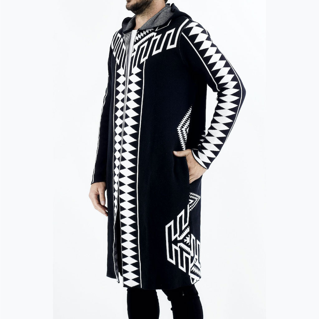ZG5394 Black Diamond Cotton Cardigan