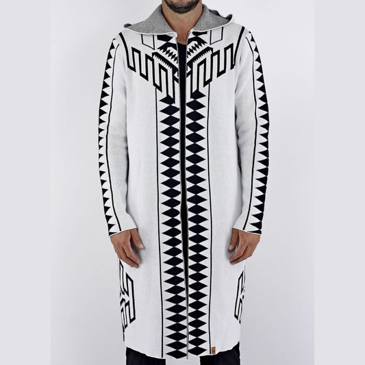ZG5424 White Diamond Cotton Cardigan