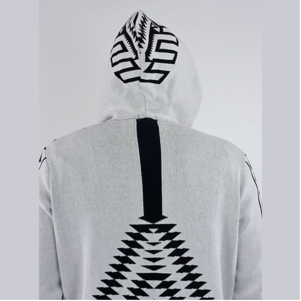 ZG5424 White Diamond Cotton Cardigan
