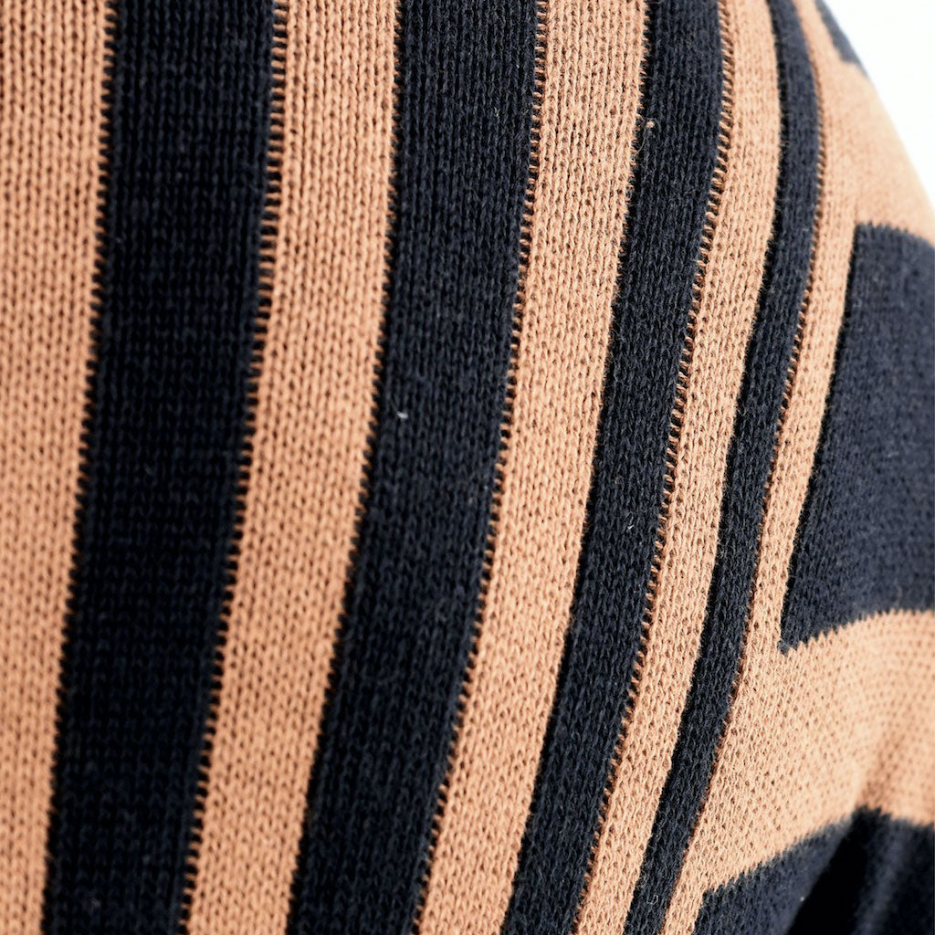 ZG5425 Rust Black Zebra Poncho