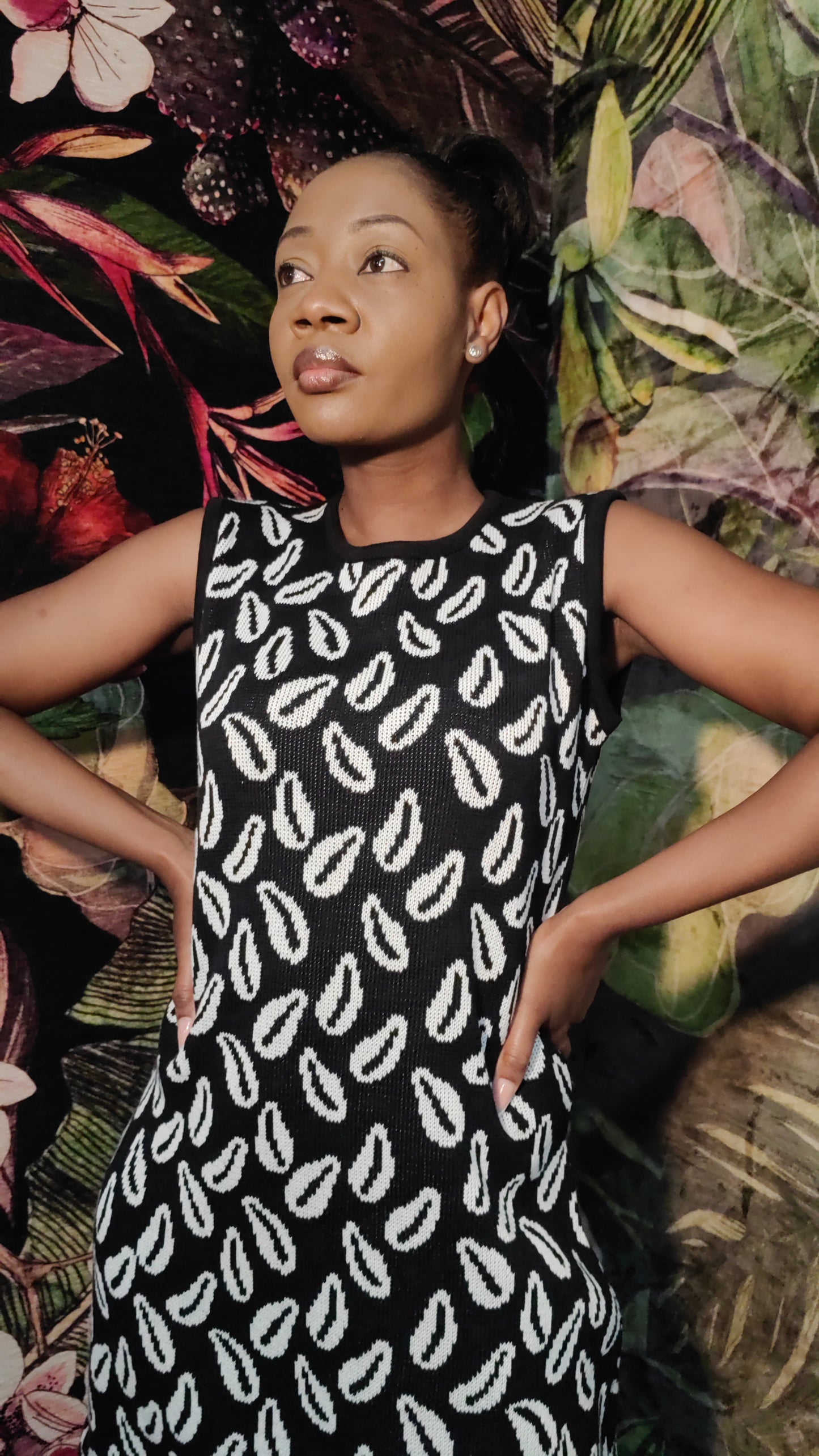 Cedi Day Dress (B&W)