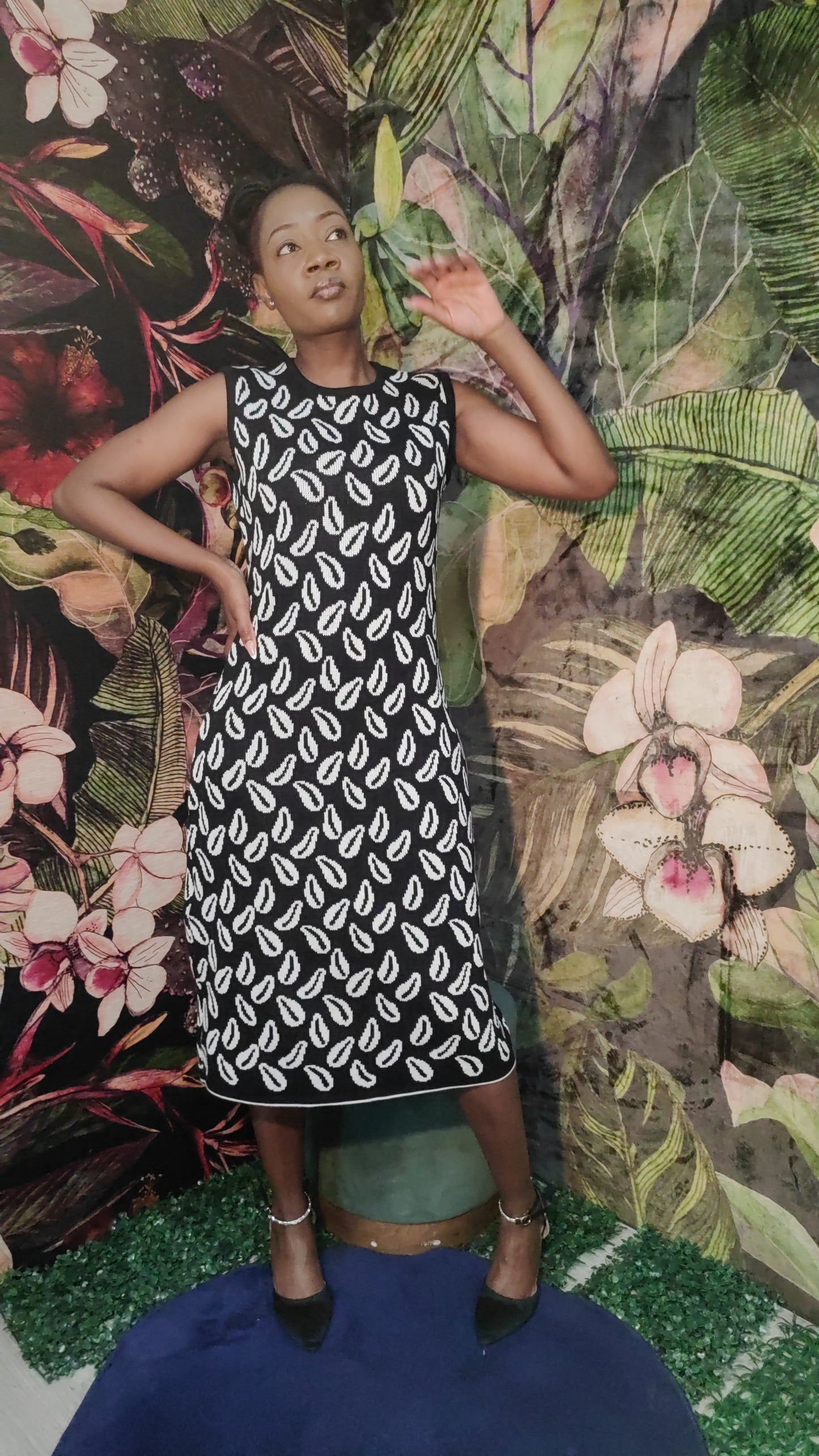 Cedi Day Dress (B&W)