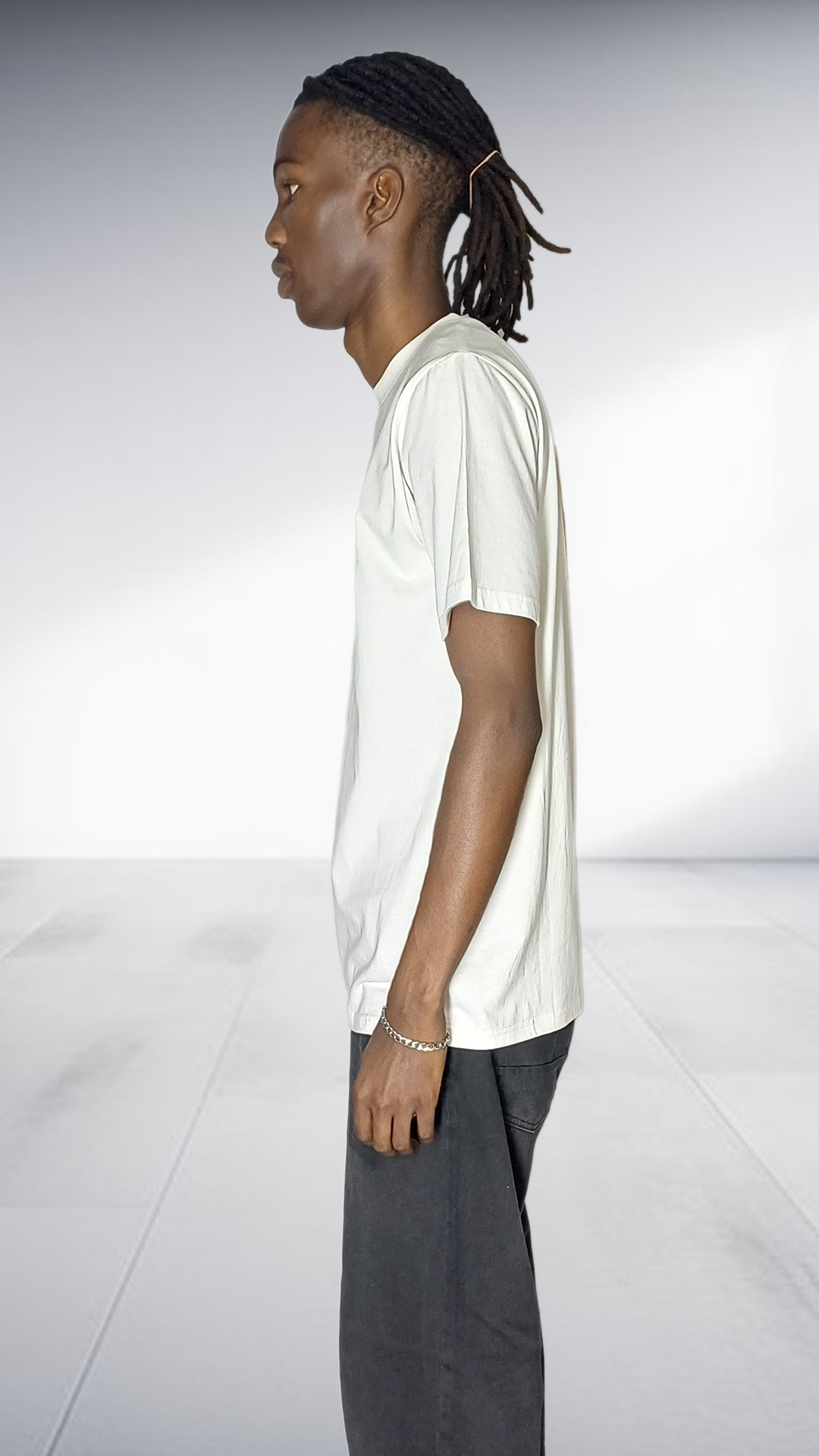 Imprint 'Yhu Abelungu' African Proverb T-Shirt - Cream