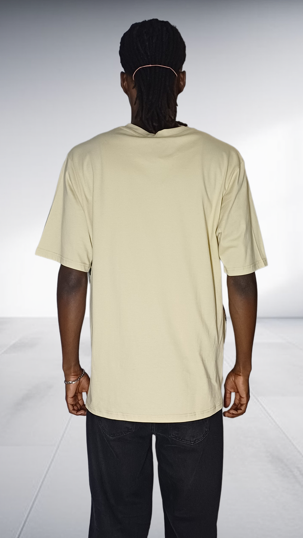 Fundundzi Leopard Print T-Shirt with Metallic Gold Text - Beige & Cream