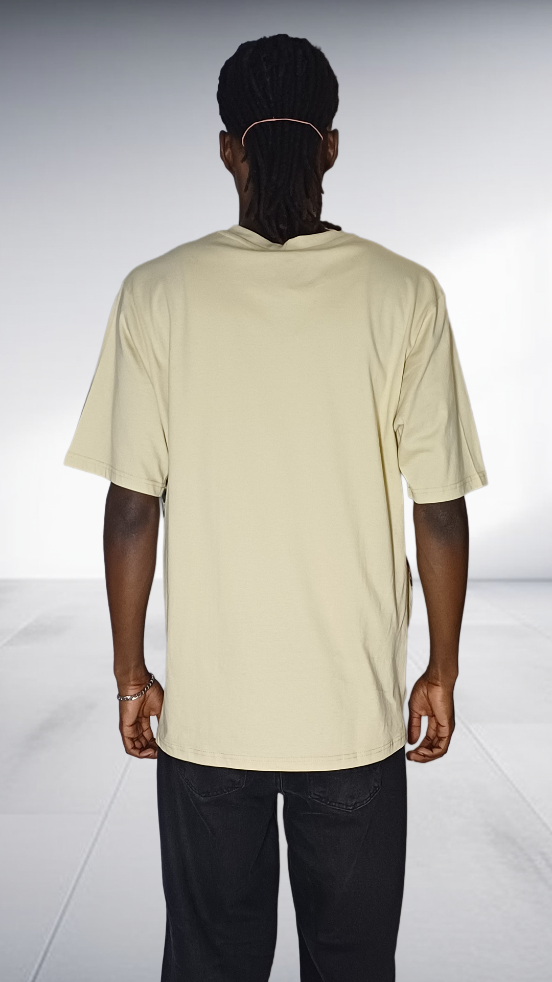 Fundundzi Leopard Print T-Shirt with Metallic Gold Text - Beige & Cream