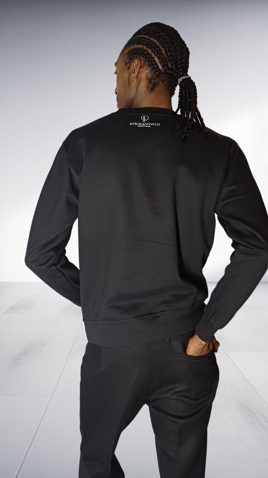 Afrikanswiss Graphic Sweatshirt - Black