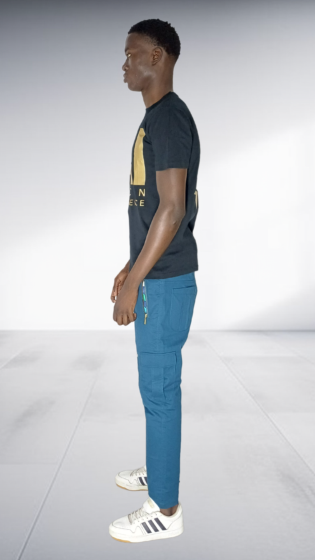 Naked Ape African Intelligence T-Shirt & Navy Cargo Pants Set