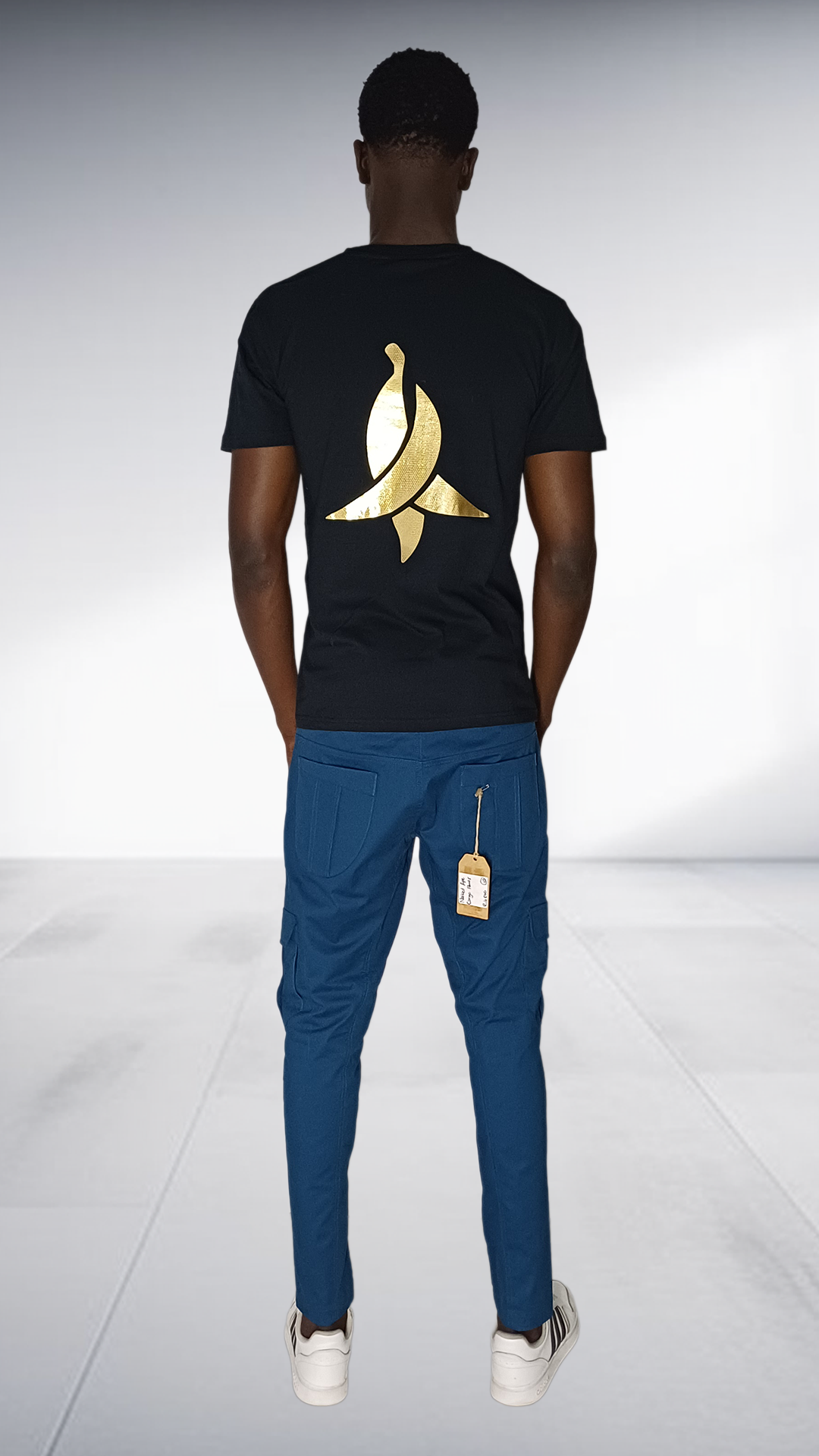 Naked Ape African Intelligence T-Shirt & Navy Cargo Pants Set