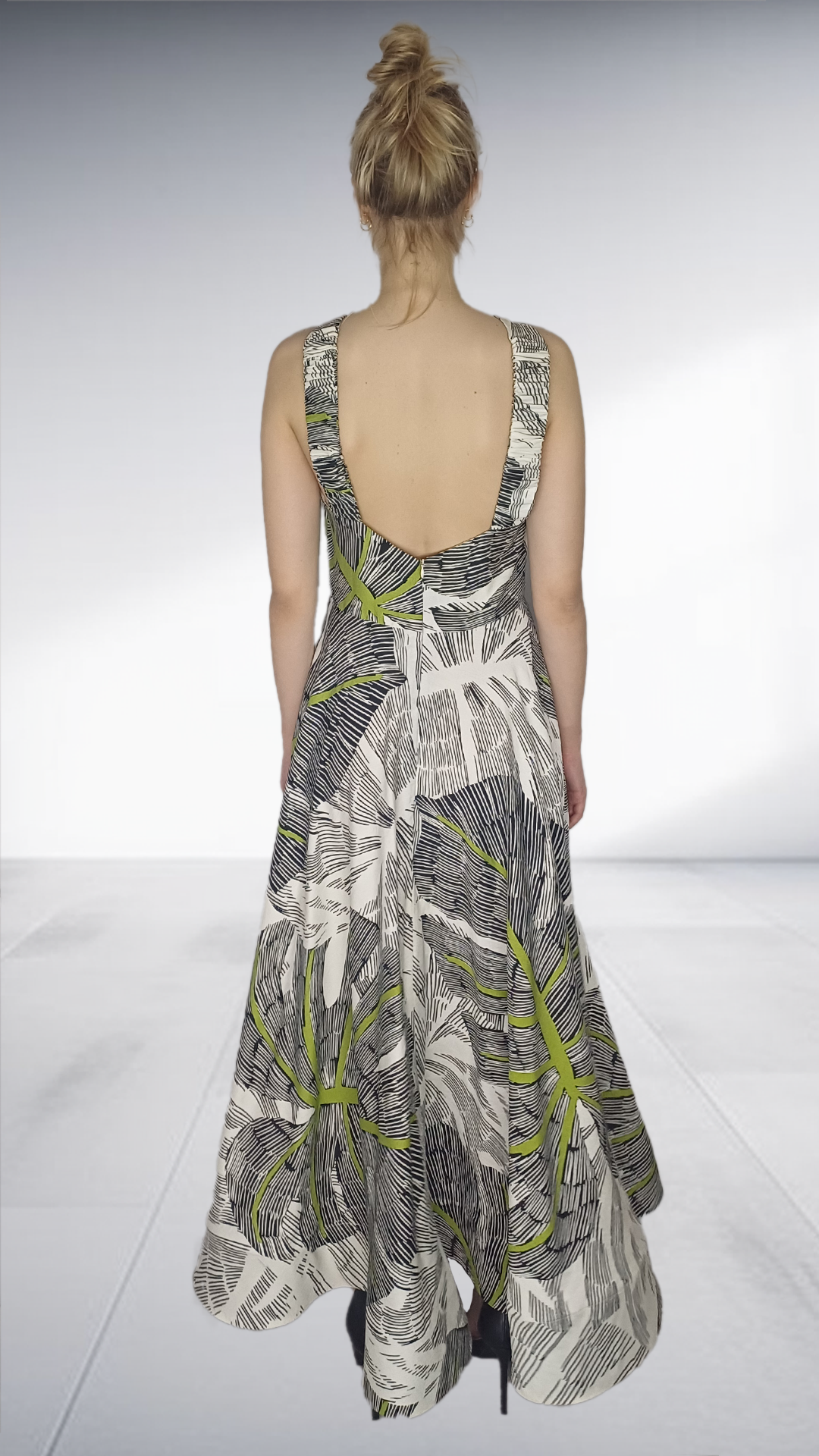 Thula Sindi - Claire Abstract Print Halter Maxi Dress