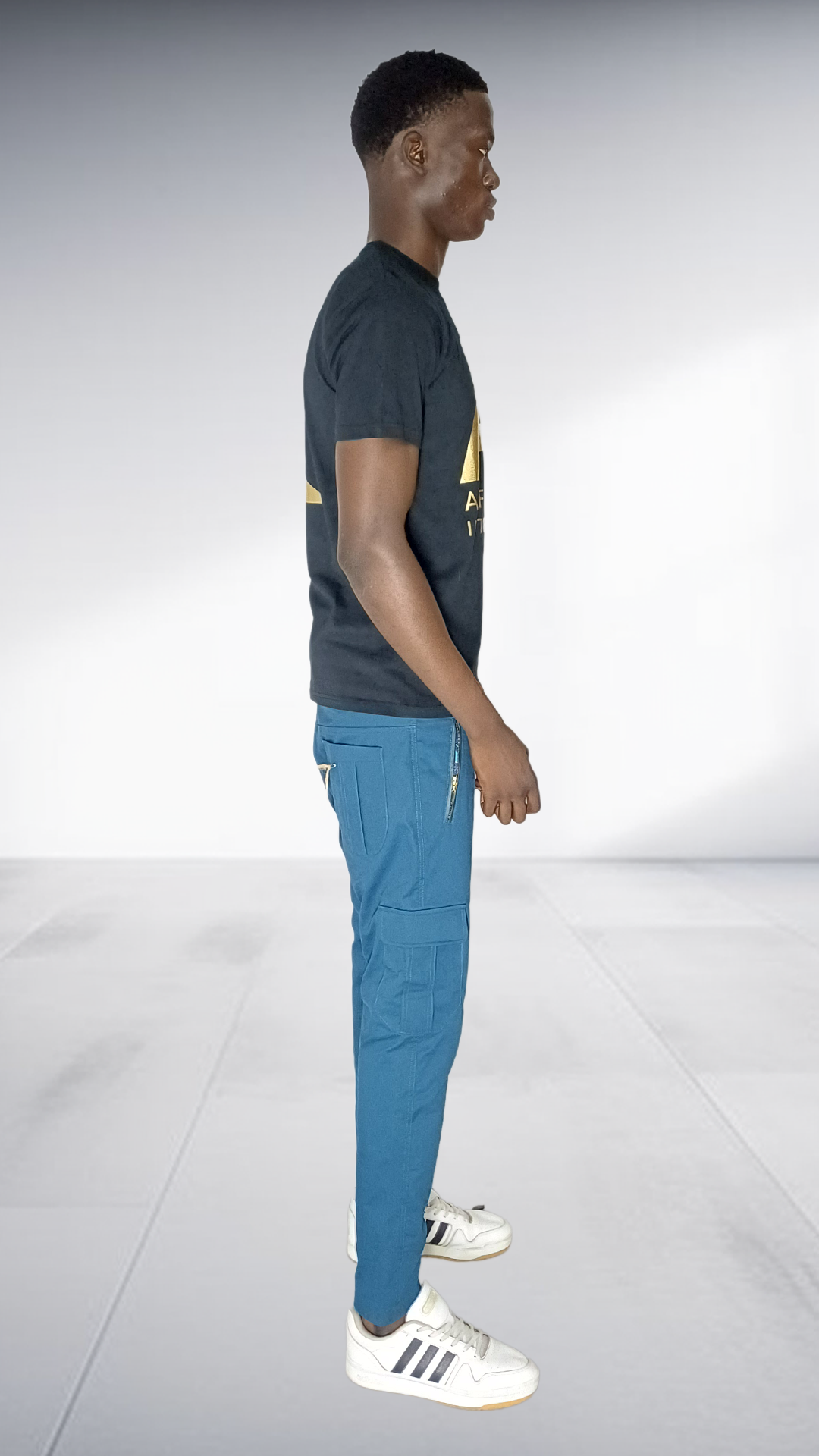 Naked Ape African Intelligence T-Shirt & Navy Cargo Pants Set