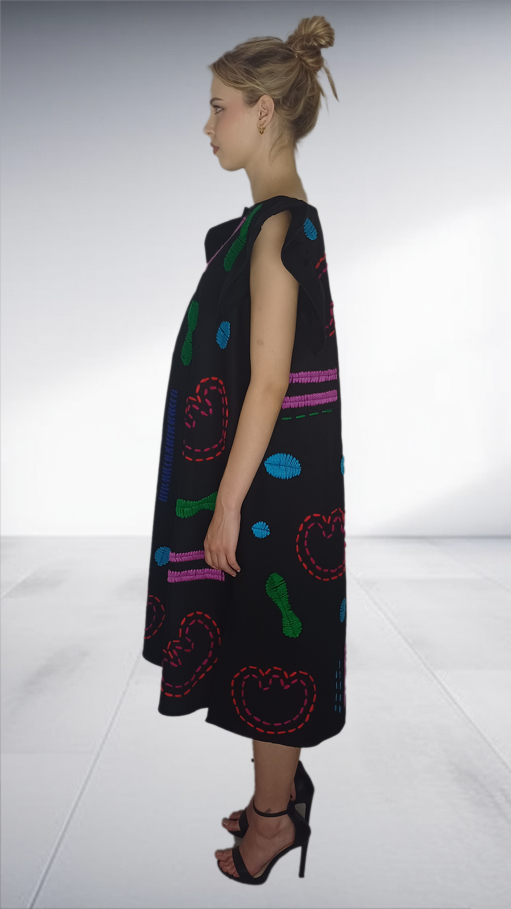 Isabel De Villiers Doodle Hand Embroidery Dress