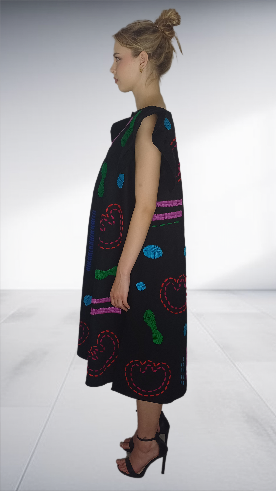 Doodle Hand Embroidery Dress