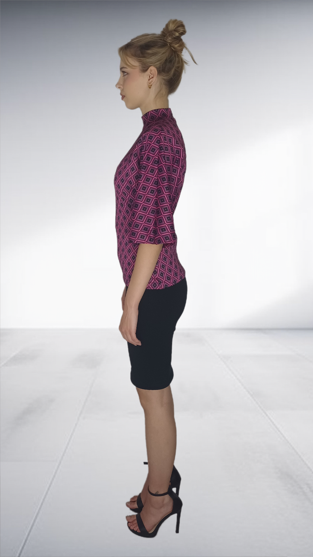 Michael Ludwig Argyle Kimono Top