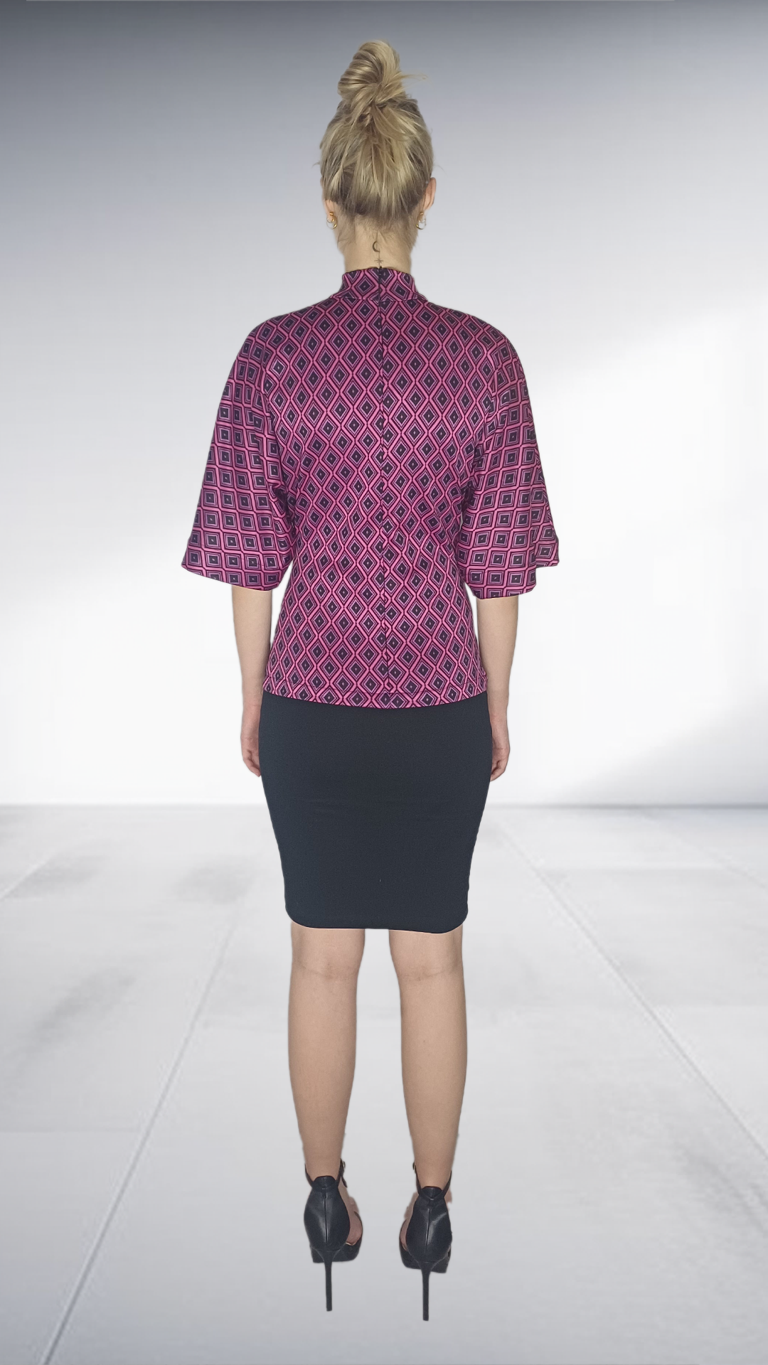 Michael Ludwig Argyle Kimono Top