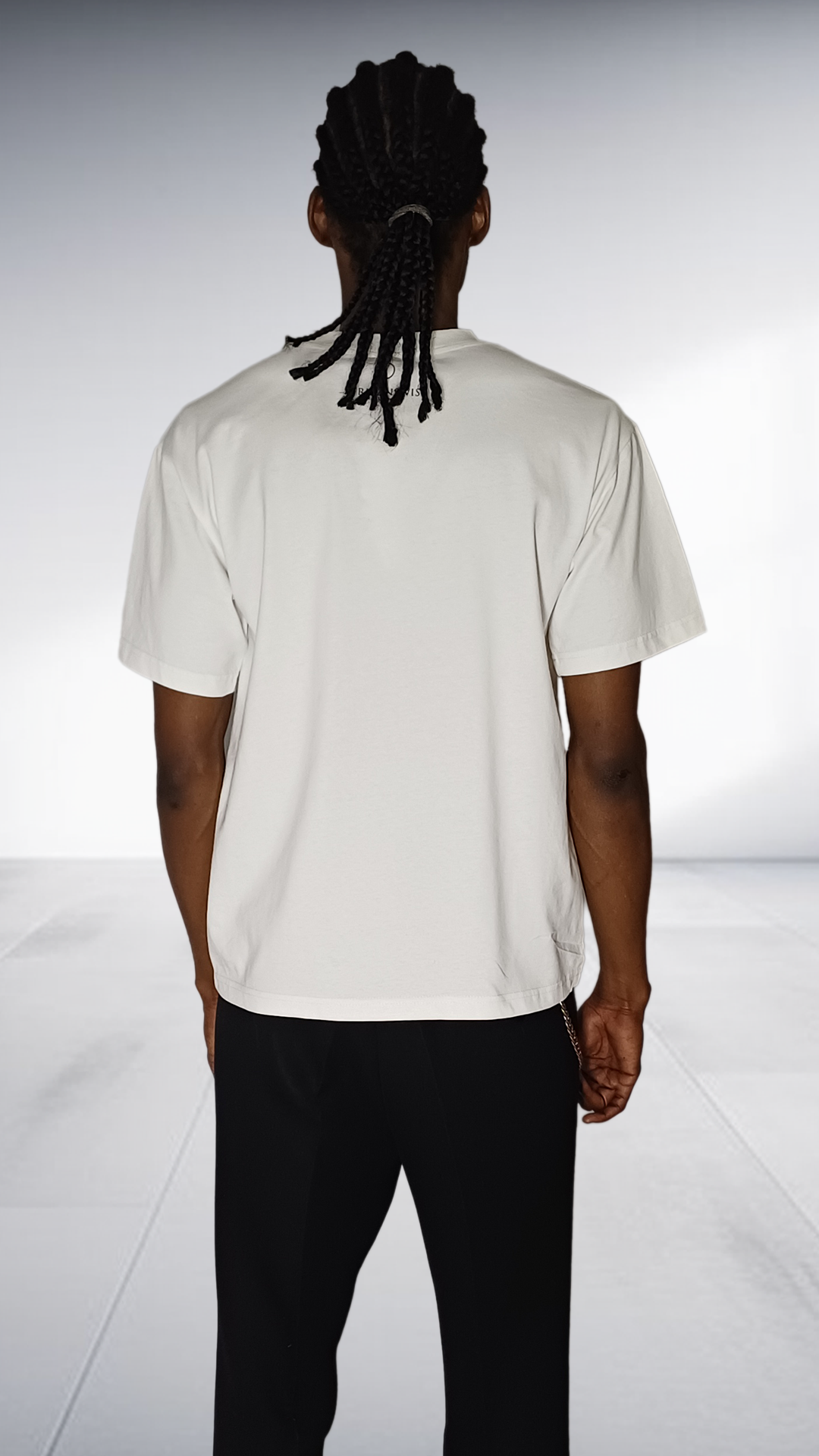 Afrikanswiss Graphic Portrait T-Shirt - Cream