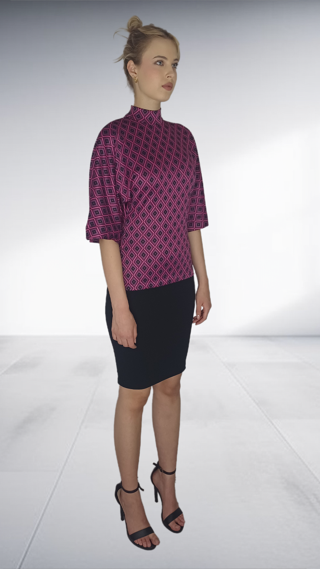 Michael Ludwig Argyle Kimono Top