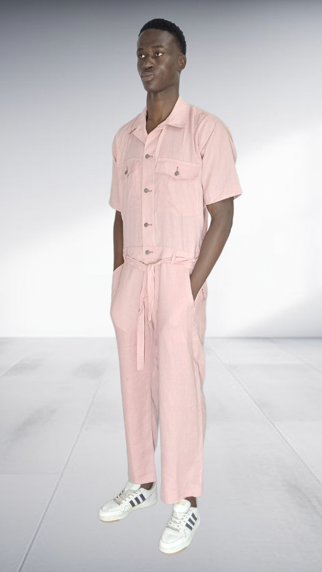 J.O.B Pink Utility Jumpsuit