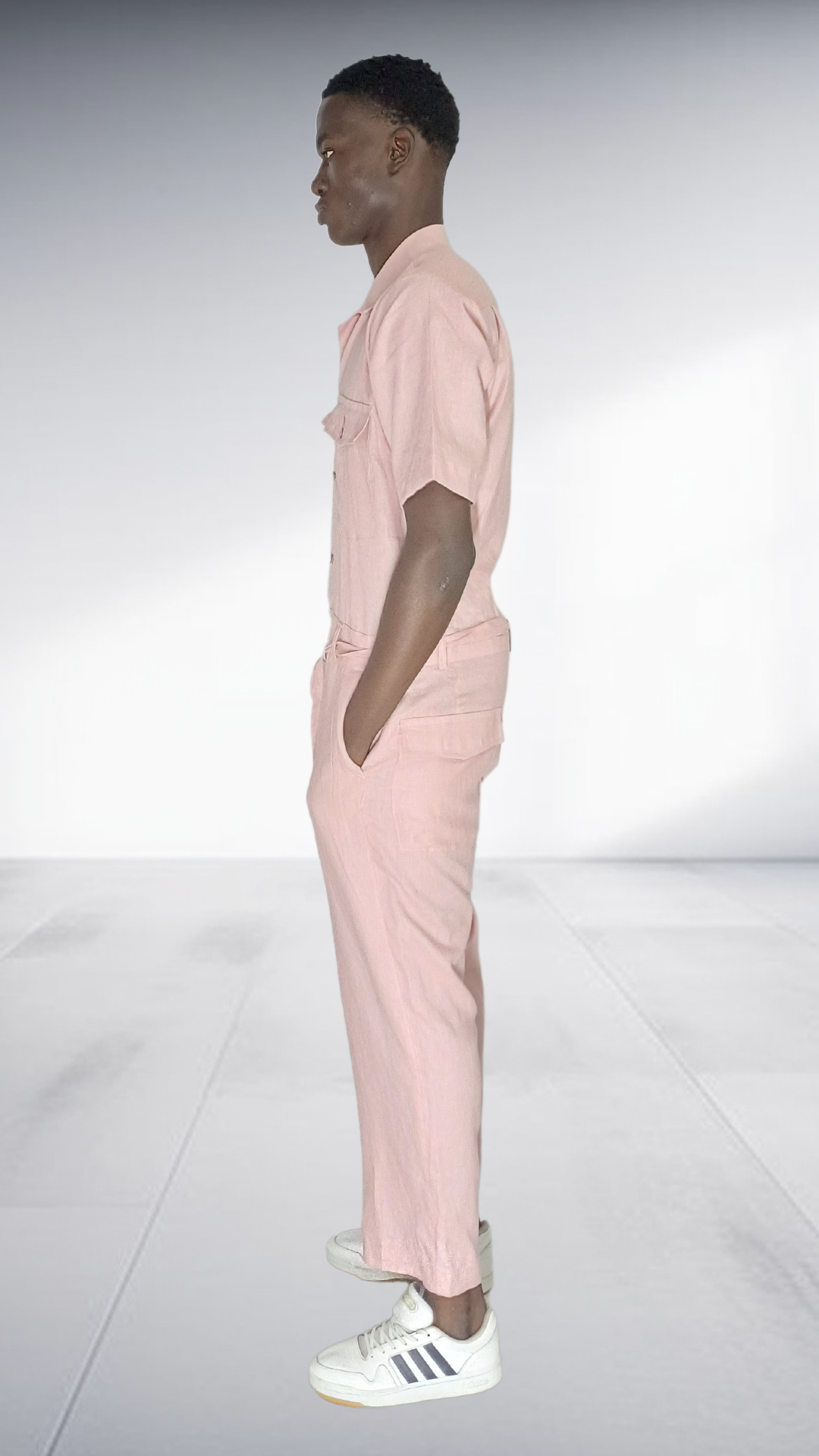 J.O.B Pink Utility Jumpsuit