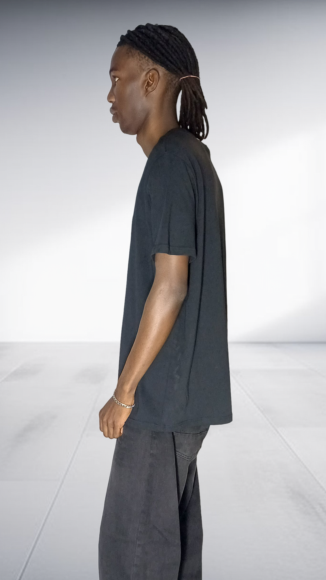 GAE Africa Logo T-Shirt - Black with Gold Embroidery