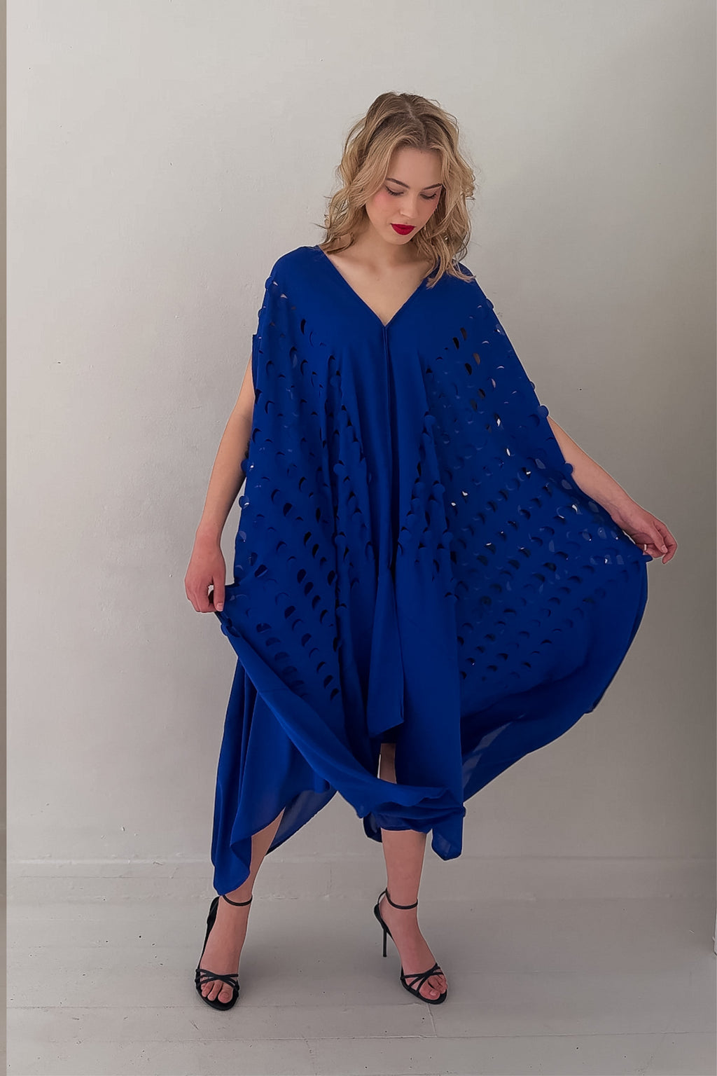 LASER CUT DRAPE KAFTAN – Dress, view 5 | AfricaRise