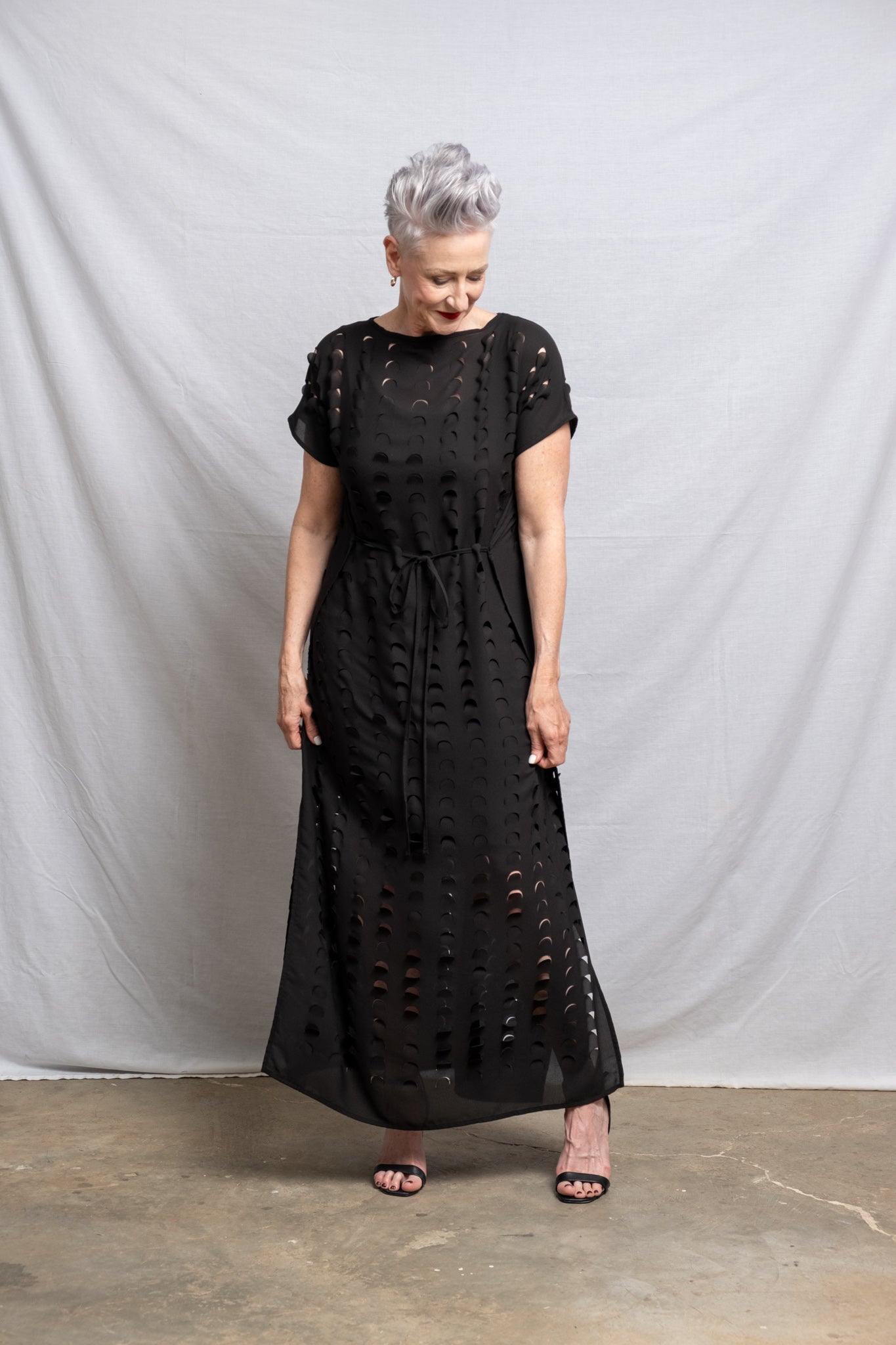 LASER CUT MAXI DRESS