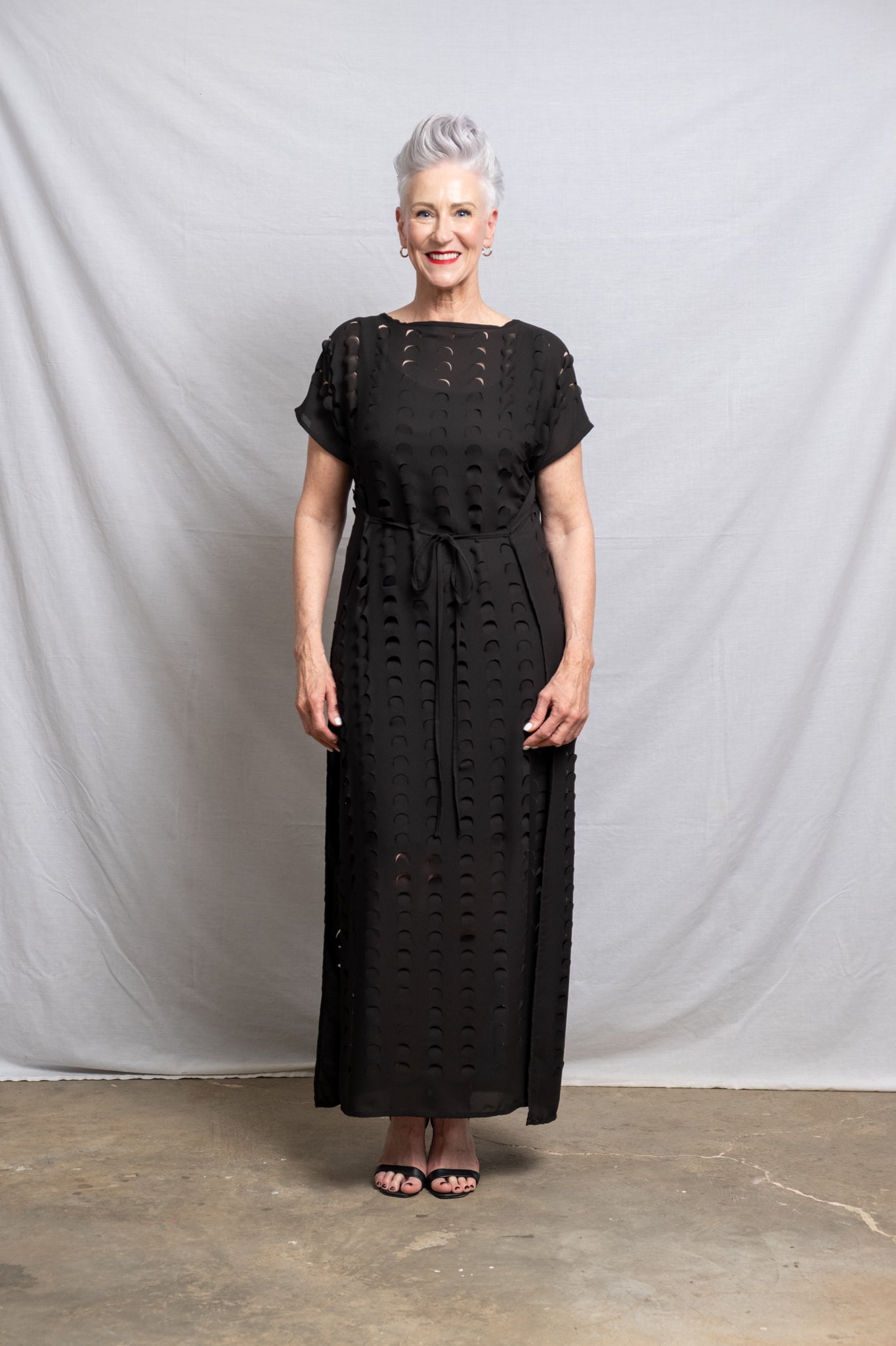 LASER CUT MAXI DRESS