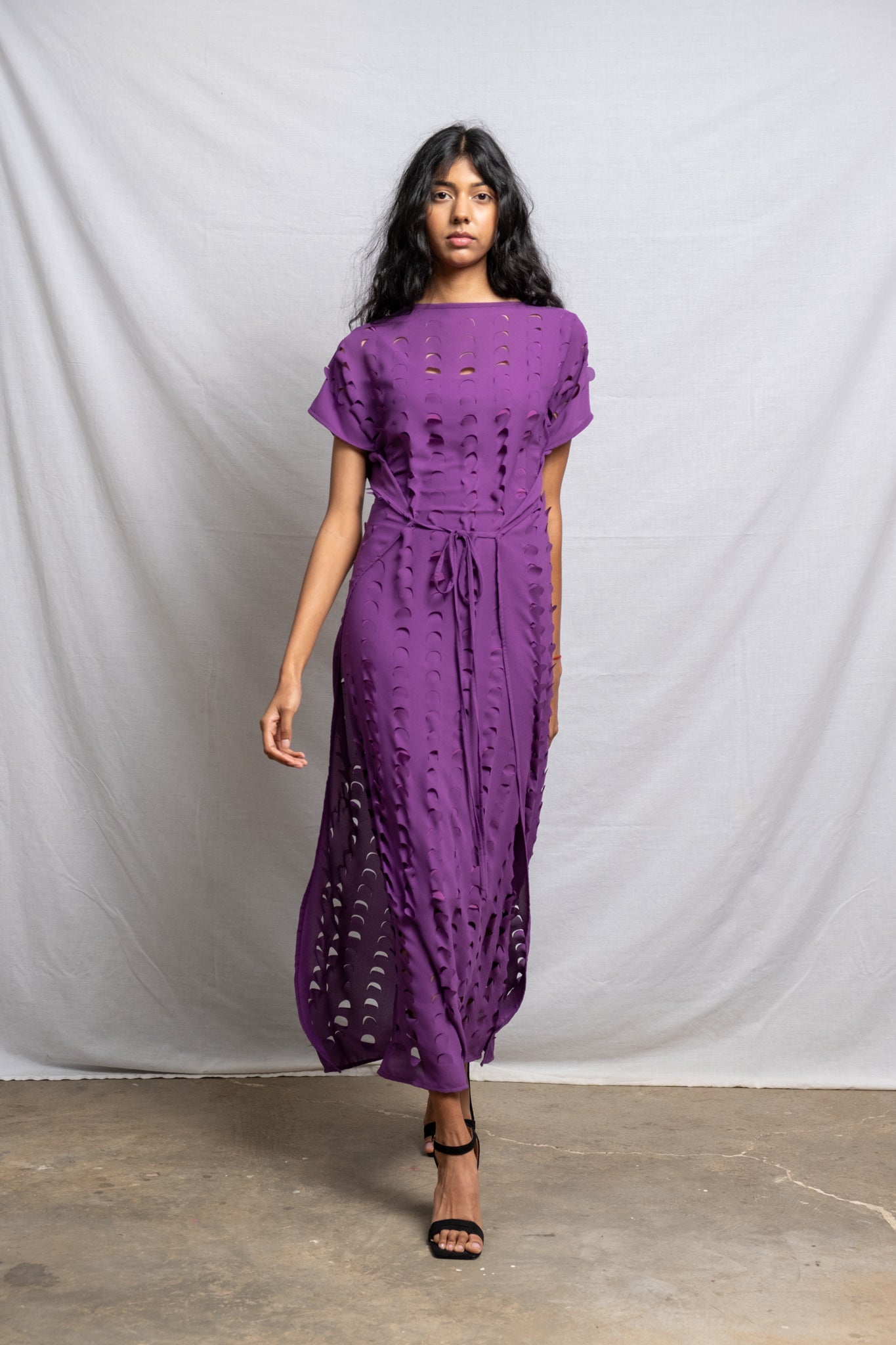 LASER CUT MAXI DRESS