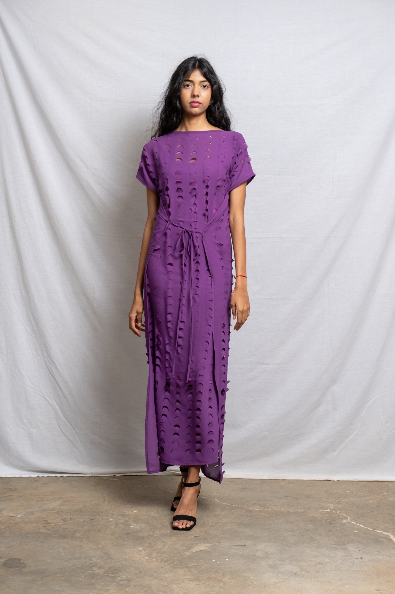 LASER CUT MAXI DRESS
