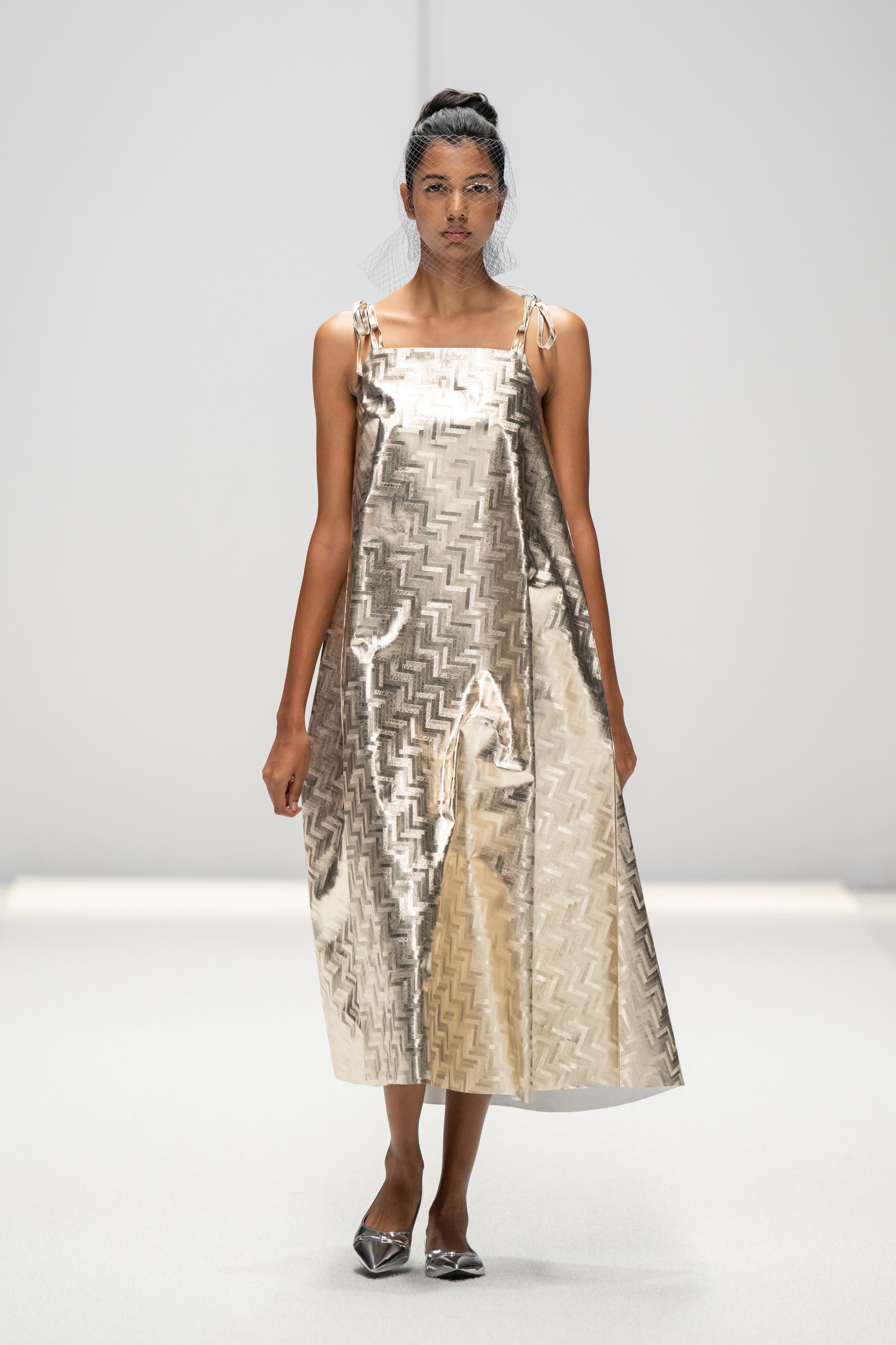 SILVER LINING MIDI DRESS
