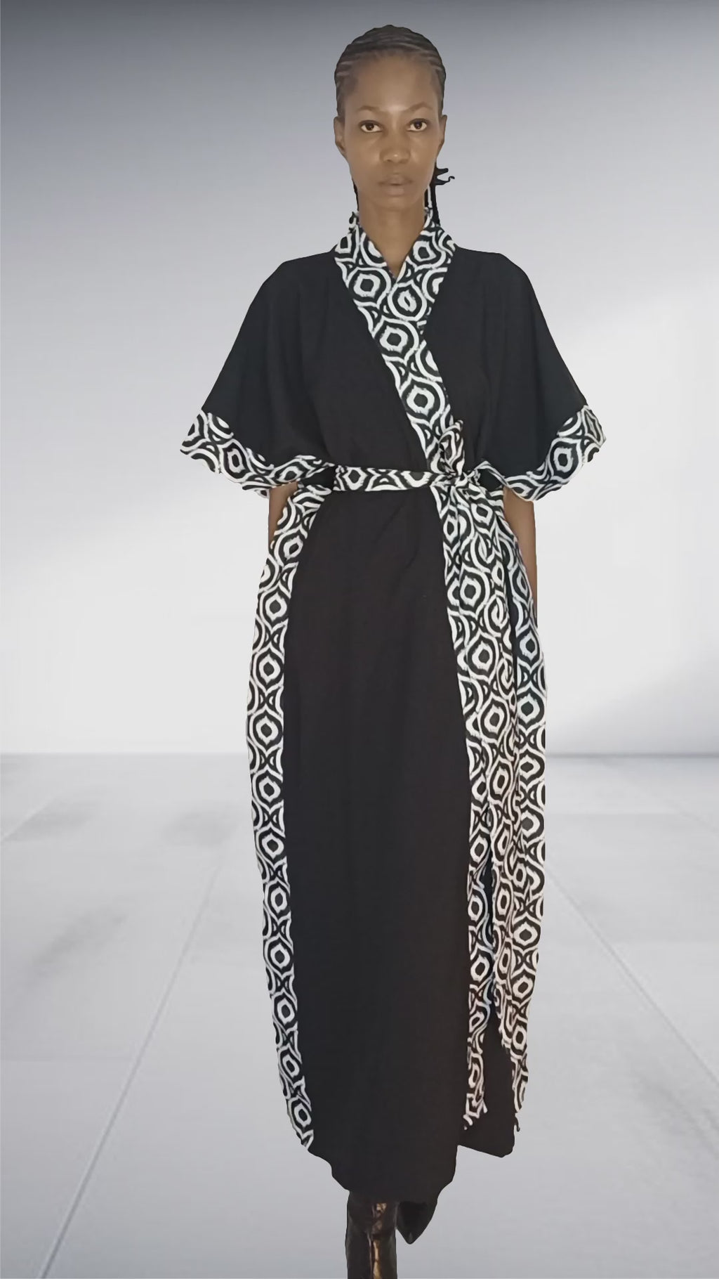 LK Clothing African Cuffed Dress
