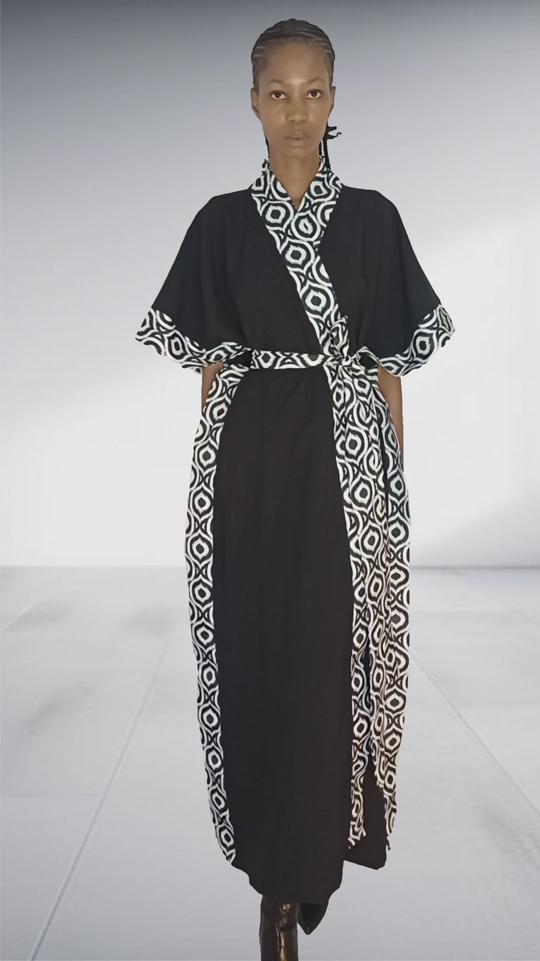 LK Clothing African Cuffed Dress